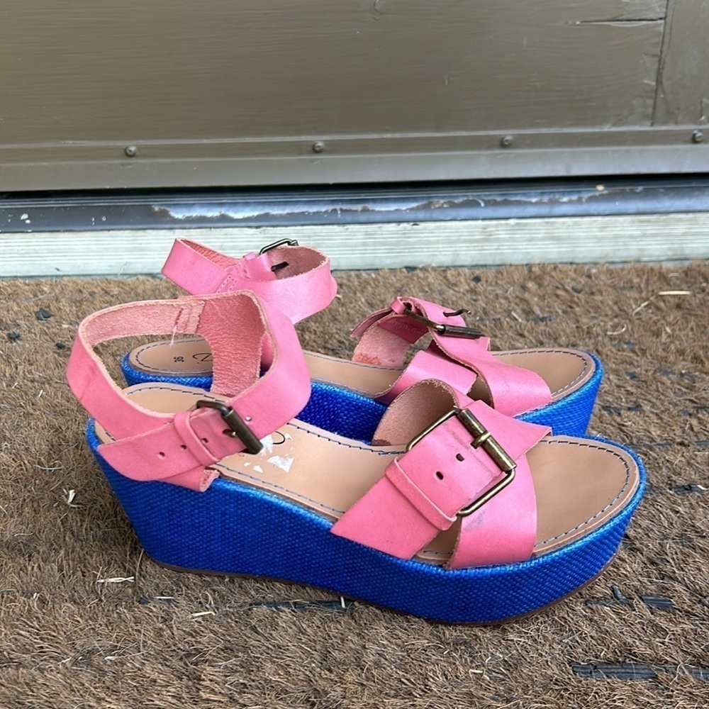 Demarche Sandals Made in Italy Rare Summer Luxury Feminine Shoes Sz 36 Colorful - Picture 3 of 9